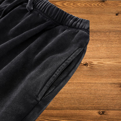 Infinity Brotherhood Shorts – 364 GSM Washed Black